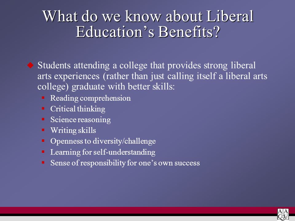 Advantages of a Liberal Arts Education